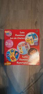 Dora 3-in-1 Lotto Domino Kaartspel, Ophalen of Verzenden, Zo goed als nieuw, Overige typen