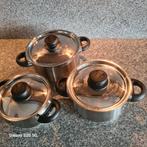 BK Pannenset 6-delig - Geschikt voor alle warmtebronnen, Huis en Inrichting, Keuken | Potten en Pannen, Gebruikt, Pannenset, Ophalen of Verzenden