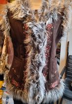 Afghaanse vintage bohémien Penny Lane bohemian waistcoat, Kleding | Dames, Bodywarmers, Bruin, Maat 42/44 (L), Ophalen of Verzenden