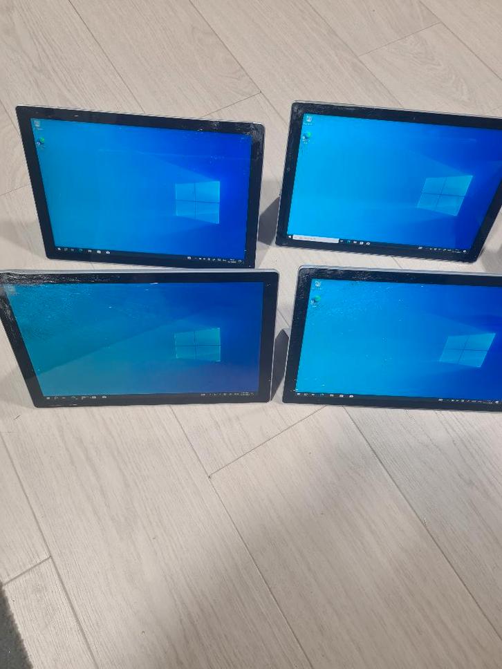 partij suface pro 7 en pro 6 met barsten allemaal werkend, Computers en Software, Windows Tablets, Gebruikt, 10 inch, 256 GB, Gps