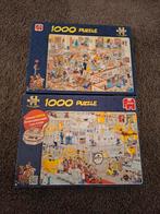 2 Jan van Haasteren puzzels 1000 stukjes 17457 en 01650, Ophalen of Verzenden, 500 t/m 1500 stukjes, Zo goed als nieuw, Legpuzzel
