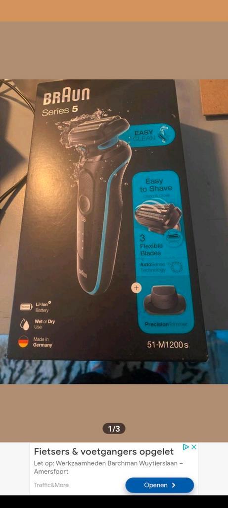 Te koop BRAUN SERIE 5 51-M1200S, Witgoed en Apparatuur, Persoonlijke-verzorgingsapparatuur, Nieuw, Scheren en Epileren, Ophalen of Verzenden
