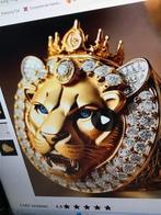 Gouden sierlijke ring 14k, Met kristal, 18 tot 19, Nieuw, Ophalen of Verzenden