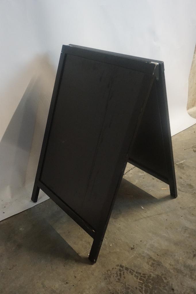 Krijtbord, reclamebord, inklapbaar stoepbord, Verzamelen, Merken en Reclamevoorwerpen, Gebruikt, Reclamebord, Ophalen of Verzenden