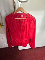 Rood leren jasje, Kleding | Dames, Ophalen, Zo goed als nieuw, Maat 42/44 (L), Rood