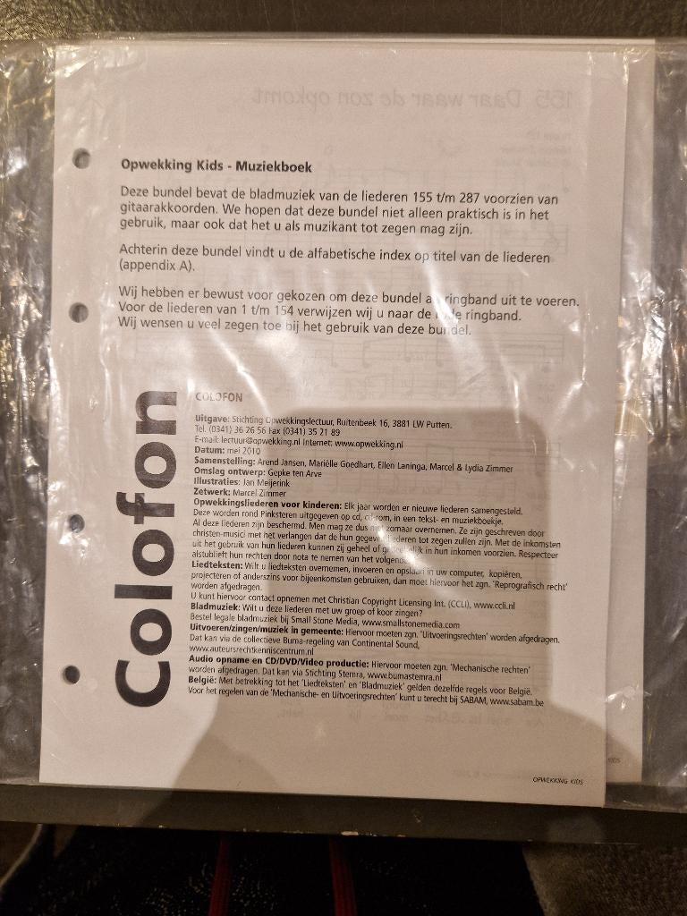 Opwekking Kids muziekboek bladen, Muziek en Instrumenten, Bladmuziek, Ophalen of Verzenden, Nieuw, Artiest of Componist, Populair