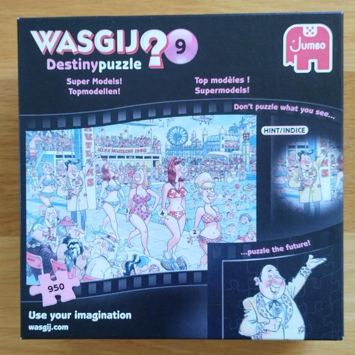 puzzel WASGIJ nr. 9, Topmodellen, 950 stukjes, compleet, Hobby en Vrije tijd, Denksport en Puzzels, Gebruikt, Legpuzzel, 500 t/m 1500 stukjes