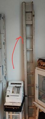 Oude wit raam, bovenlicht, kozijn met glas, Antiek en Kunst, Ophalen