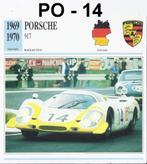 Po14 autokaart porsche 817 ( 1969 - - 1970 ), Verzamelen, Ophalen of Verzenden, Zo goed als nieuw, Auto's
