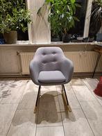 Leuke schommelstoel grijs stof, Huis en Inrichting, Stoelen, Ophalen, Zo goed als nieuw, Eén, Stof