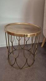 Leenbakker gouden bijzettafel Verdi, Ophalen, Minder dan 45 cm, Minder dan 55 cm, Gebruikt