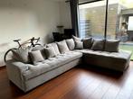Large grey sofa with chaise longue (280cm x 220cm), 150 cm of meer, 250 tot 300 cm, Gebruikt, Vierpersoons of meer