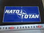 sticker Leger  NATO  OTAN  logo  AC117*, Verzamelen, Ophalen, Zo goed als nieuw