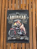 Vintage American Motorcycle Metalen Plaat, Ophalen