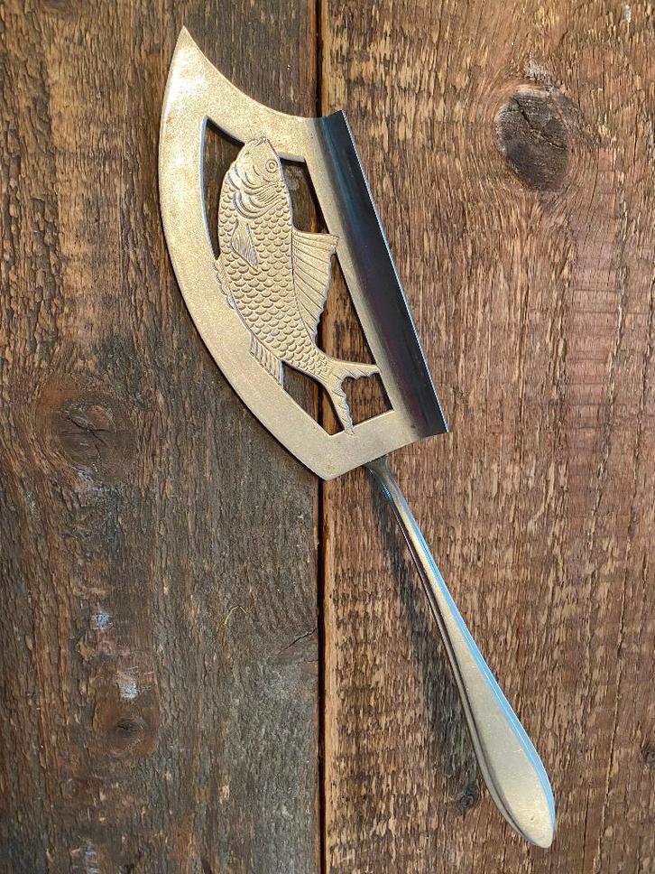 Gero Zilmeta visbestek puntfilet visschep, Antiek en Kunst, Antiek | Bestek, Ophalen of Verzenden