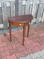 Vintage Halfrond Tafeltje met Lades, Ophalen, Gebruikt, Minder dan 50 cm, Overige vormen