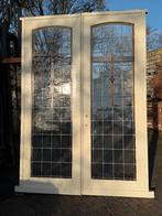 Set schuif / en-suite deuren met glas in lood 275x192cm., Ophalen