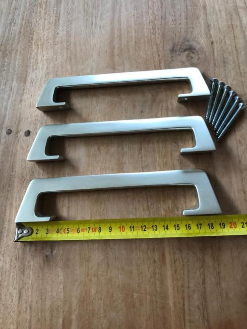 Handgrepen 190mm, Doe-het-zelf en Verbouw, Hang- en Sluitwerk, Zo goed als nieuw, Klink of Kruk, Rvs, Ophalen of Verzenden