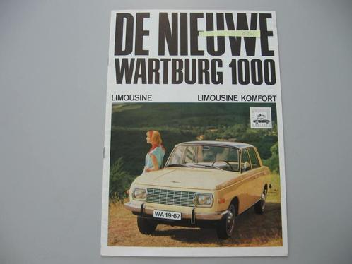 WART 020 De nieuwe WARTBURG 1000 , folder circa 1966, Boeken, Auto's | Folders en Tijdschriften, Zo goed als nieuw, Overige merken