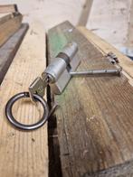 Gebruikt Cilinderslot met Sleutel, Doe-het-zelf en Verbouw, Hang- en Sluitwerk, Ophalen of Verzenden, Gebruikt, IJzer, Slot