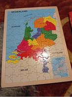 Te koop Puzzel met alle Nederlandse Provincies, Minder dan 500 stukjes, Ophalen of Verzenden, Zo goed als nieuw