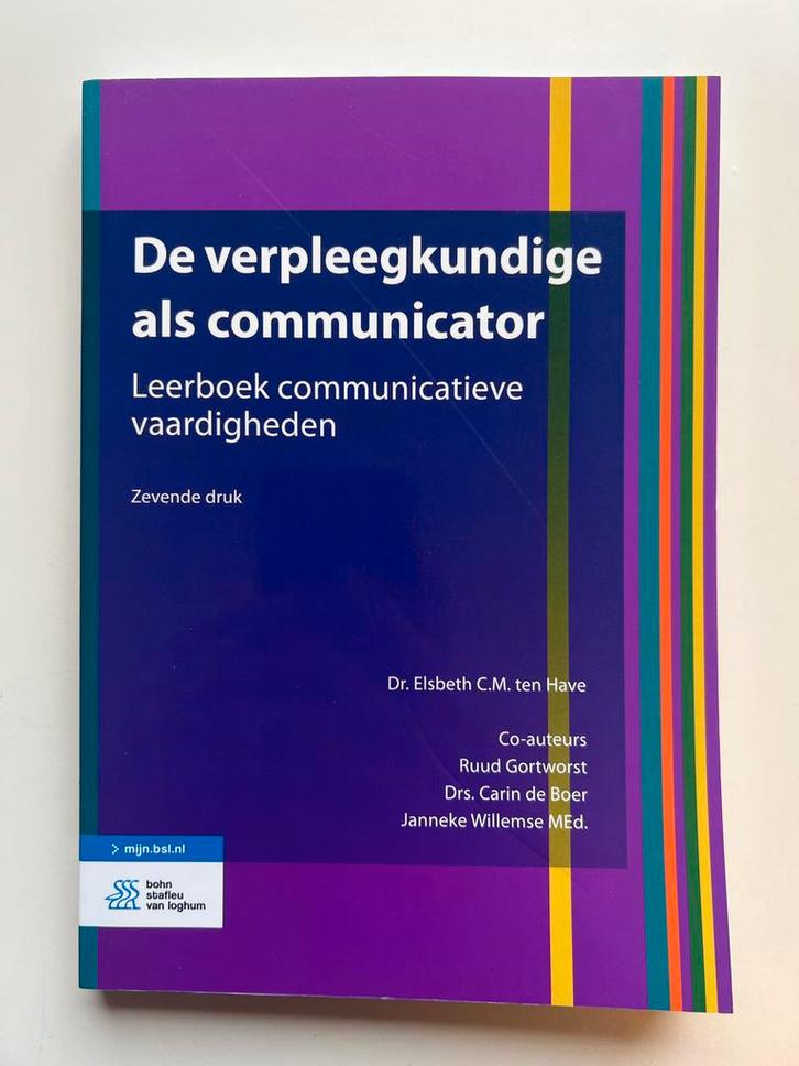Verpleegkundige als communicator (7e druk), Boeken, Studieboeken en Cursussen, Zo goed als nieuw, HBO, Gamma, Ophalen of Verzenden