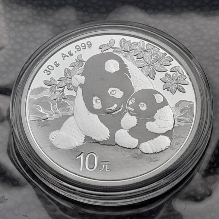 2024 Panda 30 gram zilver - 10 yuan, Postzegels en Munten, Munten | Azië, Oost-Azië, Zilver, Ophalen of Verzenden