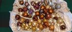 oude Kerstballen zilver/goud/brons/mauve kleurig, Ophalen of Verzenden, Gebruikt, Overige merken
