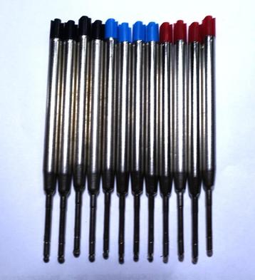 balpen vullingen12 st.  passend in Parker pennen / 3 kleuren beschikbaar voor biedingen