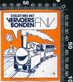 Sticker: FNV - Vervoersbonden - Strijdt mee met (2), Verzenden, Zo goed als nieuw, Bedrijf of Vereniging