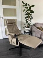 Prominent Elektrische Relaxfauteuil E100 Humberto Taupe L XL, Ophalen of Verzenden, Zo goed als nieuw, Leer, Minder dan 50 cm