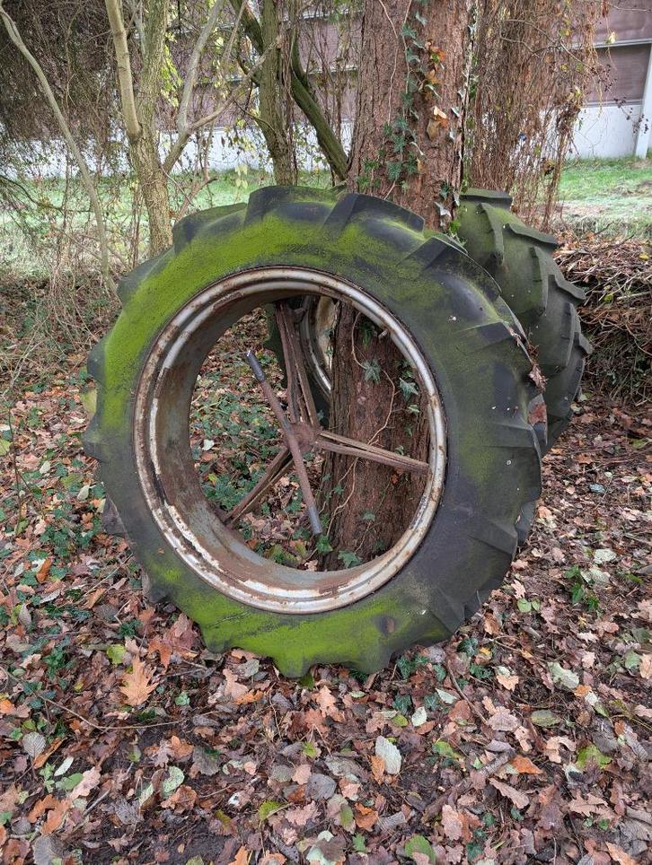 Molcon T95 dubbellucht velgen set incl tractorbanden, gratis, Zakelijke goederen, Agrarisch | Onderdelen | Banden, Velgen en Assen