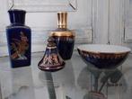 Blauwe potjes, vaasje, parfumspuit en schaaltje (limoge), Ophalen