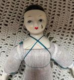 Oude porseleinen pierrot, Ophalen of Verzenden, Gebruikt, Pop