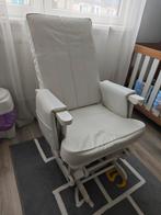 Schommelstoel, gliding chair, Huis en Inrichting, Stoelen, Ophalen, Wit, Leer, Zo goed als nieuw