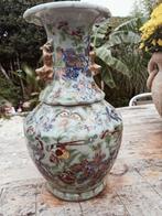 chinese celadon canton kanton vaas 19e, Ophalen of Verzenden