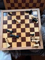 Dambord -schaakbord, Hobby en Vrije tijd, Gezelschapsspellen | Bordspellen, Ophalen of Verzenden, Gebruikt