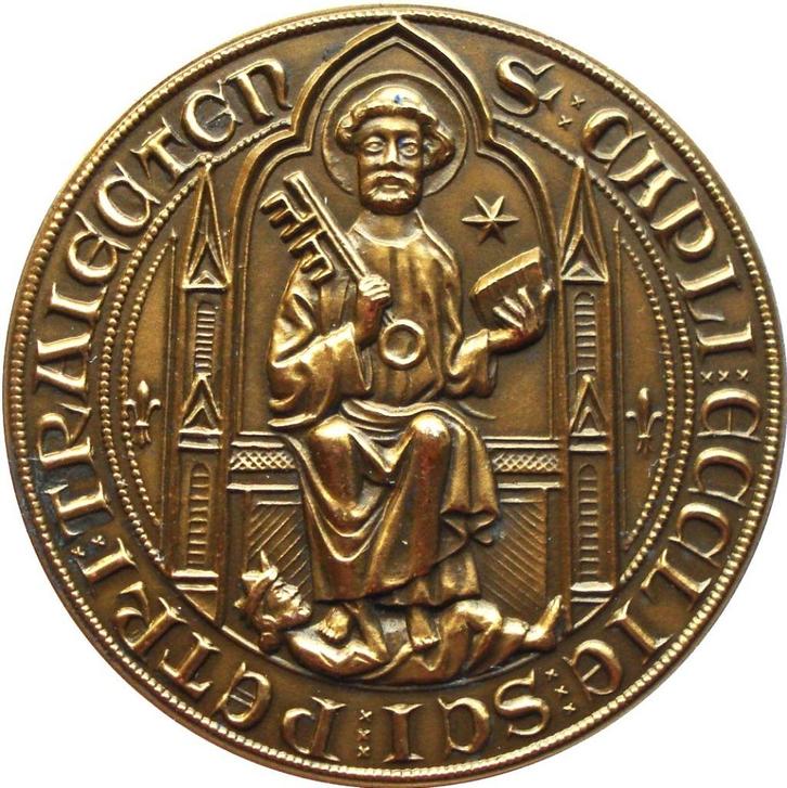 Nederland - Utrecht penning 400 jaar Waalse kerk 1983 (FDC), Postzegels en Munten, Penningen en Medailles, Nederland, Ophalen of Verzenden