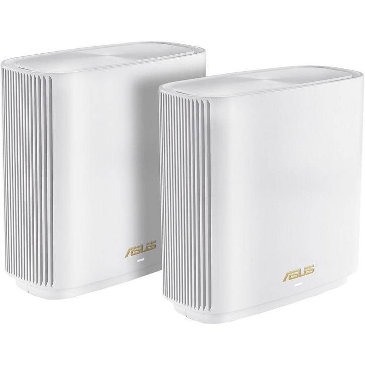 ASUS ZenWiFi AX (XT8) 2-pack Wit +1 AX6600 ( 3 totaal), Computers en Software, Routers en Modems, Zo goed als nieuw, Router, Verzenden