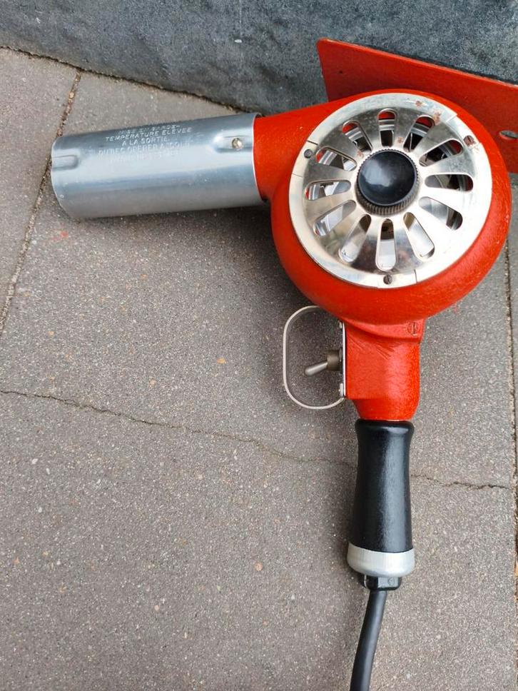 Vintage Rode Verfstripper / Heteluchtpistool, Doe-het-zelf en Verbouw, Overige Doe-het-zelf en Verbouw, Gebruikt, Ophalen of Verzenden