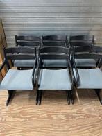 Space age designer stoelen, set van 6, Huis en Inrichting, Stoelen, Ophalen, Gebruikt, Zwart, Space age