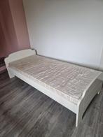 Leuk wit 1 persoonsbed, Huis en Inrichting, Slaapkamer | Bedden, Gebruikt, 90 cm, Eenpersoons, Wit