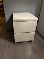 Nachtkastje wit Ikea, Huis en Inrichting, Slaapkamer | Nachtkastjes, Ophalen, Gebruikt, Minder dan 45 cm, 55 tot 70 cm