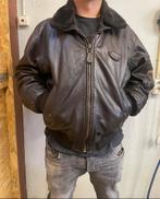 Redskins leren bomberjack maat L, Maat 52/54 (L), Bruin, Ophalen of Verzenden, Zo goed als nieuw