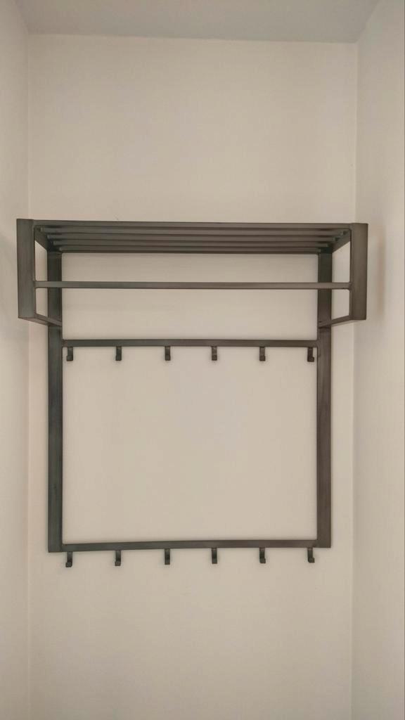 Kapstop metaal grijs, Huis en Inrichting, Woonaccessoires | Kapstokken, Wandkapstok, Minder dan 100 cm, Metaal, Ophalen