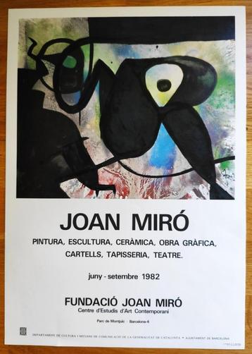 Joan Miró - Expositie Litho 1982 - Drukgesign. beschikbaar voor biedingen