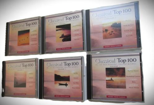 Klassiek~Classical Top 100~1 t/m 6~Bach~Chopin~Schubert, Cd's en Dvd's, Cd's | Klassiek, Gebruikt, Overige typen, Boxset, Ophalen of Verzenden