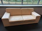Bank , eacht leder , length: 200cm, Ophalen, Zo goed als nieuw