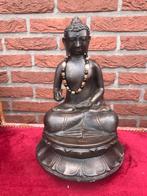 mooi bronzen Boeddhabeeld, Java, 34 cm, Ophalen of Verzenden