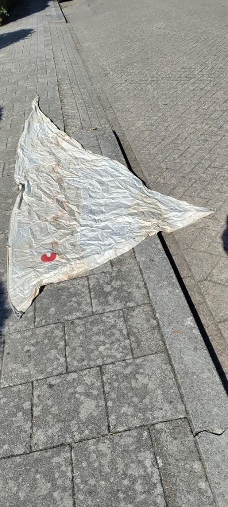 fok te koop merk De Vries, Watersport en Boten, Zeilen en Zeiltoebehoren, Gebruikt, Genua of Fok, Minder dan 15 m², Ophalen